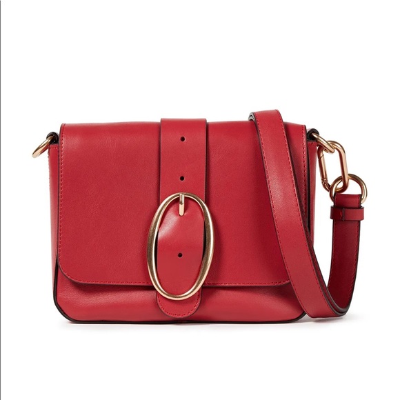 VANESSA BRUNOBuckled leather shoulder bag